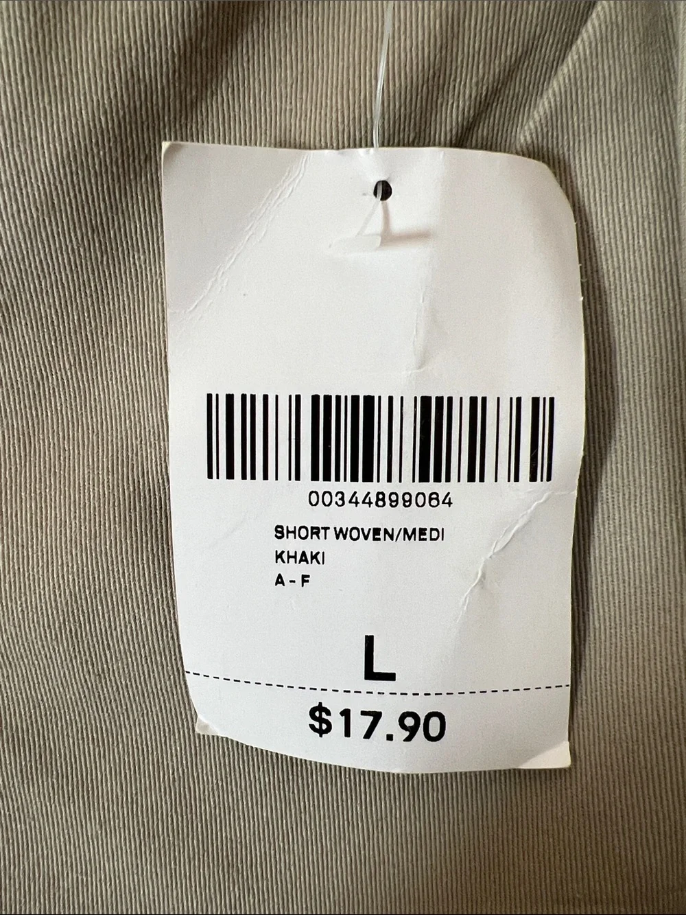 Forever 21 Men's Khaki Drawstring Woven Shorts